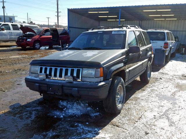 1J4GZ58Y8RC353071 - 1994 JEEP GRAND CHER BLACK photo 2