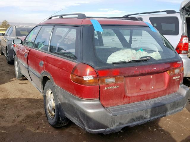 4S3BG6856T7983883 - 1996 SUBARU LEGACY OUT 红色 照片 3