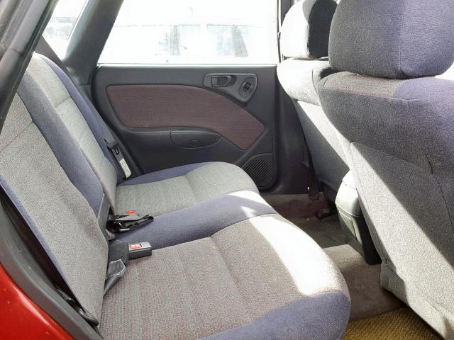 4S3BG6856T7983883 - 1996 SUBARU LEGACY OUT 红色 照片 6