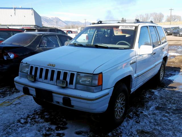 1J4GZ78Y0RC267698 - 1994 JEEP GRAND CHER WHITE photo 2