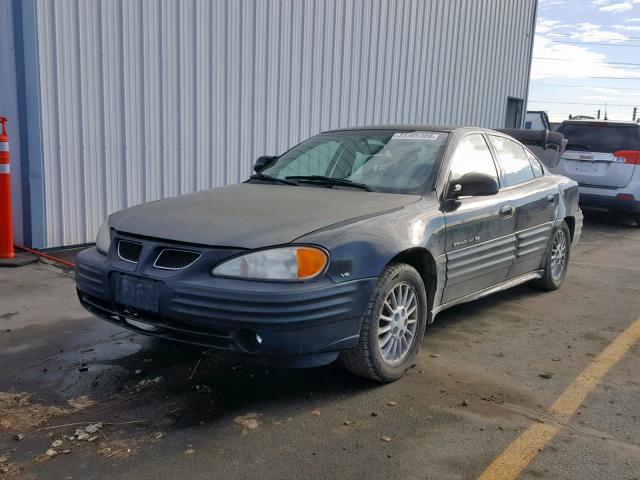 1G2NG52E4YM846213 - 2000 PONTIAC GRAND AM S შავი ფოტო 2