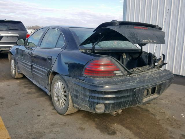 1G2NG52E4YM846213 - 2000 PONTIAC GRAND AM S შავი ფოტო 3
