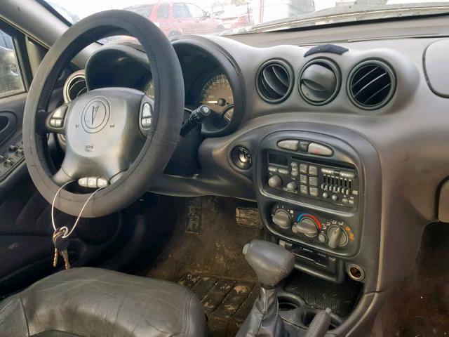 1G2NG52E4YM846213 - 2000 PONTIAC GRAND AM S შავი ფოტო 9