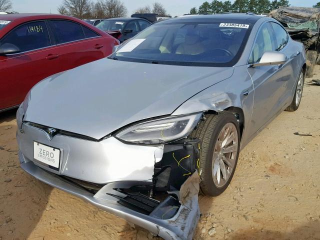 5YJSA1E11HF210780 - 2017 TESLA MODEL S SILVER photo 2