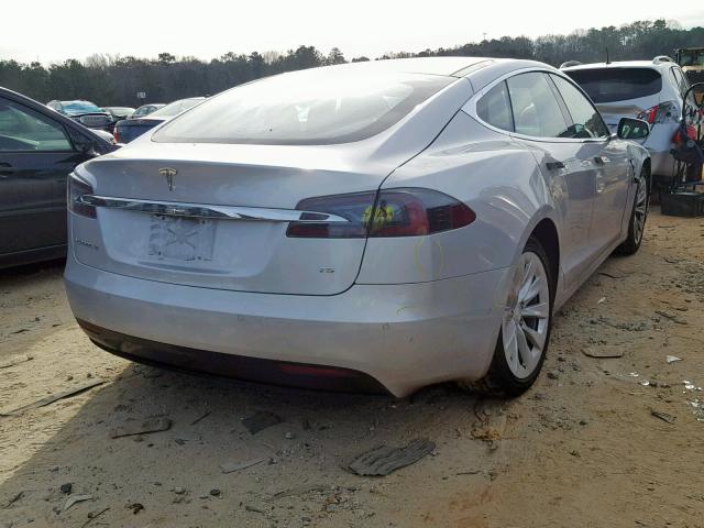 5YJSA1E11HF210780 - 2017 TESLA MODEL S SILVER photo 4