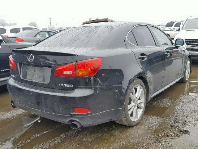 JTHBE262562003163 - 2006 LEXUS IS 350 BLACK photo 4