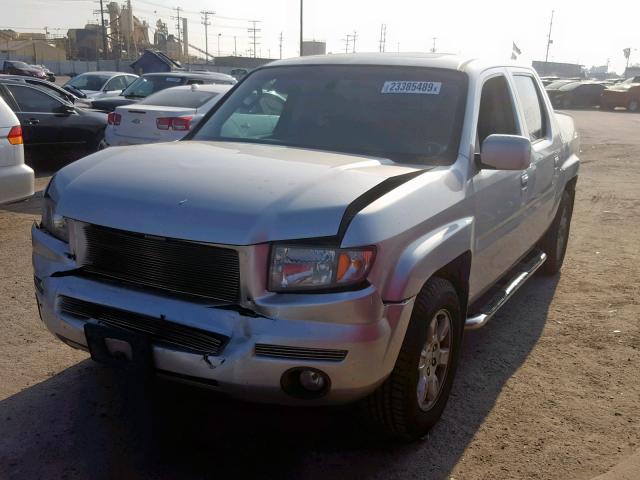 2HJYK16557H532528 - 2007 HONDA RIDGELINE SILVER photo 2