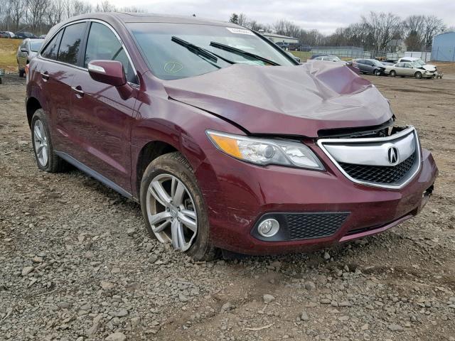 5J8TB4H55DL017316 - 2013 ACURA RDX TECHNO MAROON photo 1