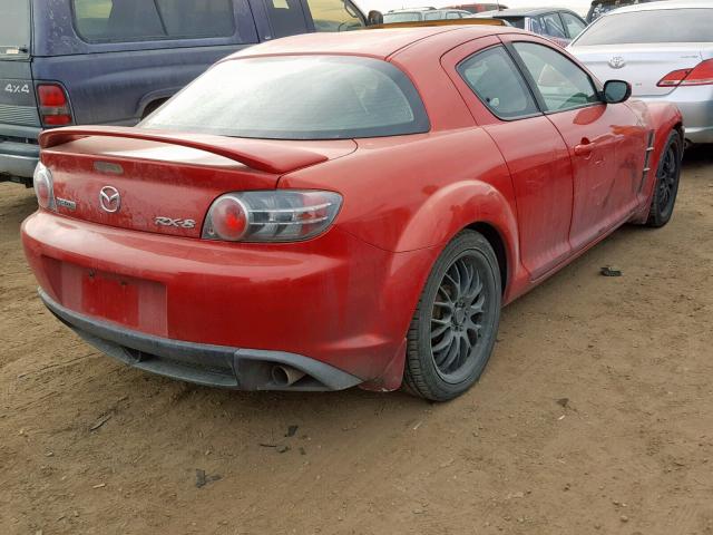 JM1FE173340108202 - 2004 MAZDA RX8 RED photo 4