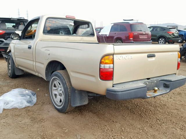 5TENL42N63Z198391 - 2003 TOYOTA TACOMA GOLD photo 3