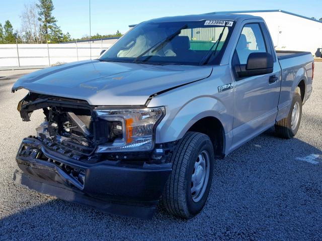 1FTMF1CB0JFB21029 - 2018 FORD F150 SILVER photo 2