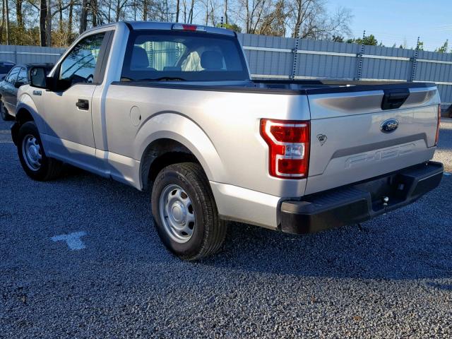 1FTMF1CB0JFB21029 - 2018 FORD F150 SILVER photo 3