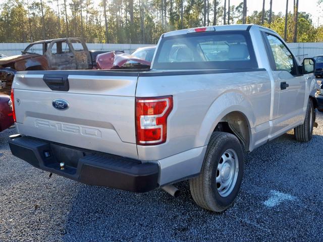 1FTMF1CB0JFB21029 - 2018 FORD F150 SILVER photo 4