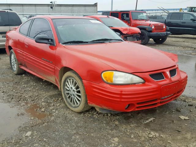 1G2NF12T1YM821554 - 2000 PONTIAC GRAND AM S RED photo 1