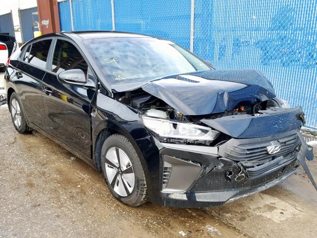 KMHC65LC0HU051819 - 2017 HYUNDAI IONIQ BLUE BLACK photo 1