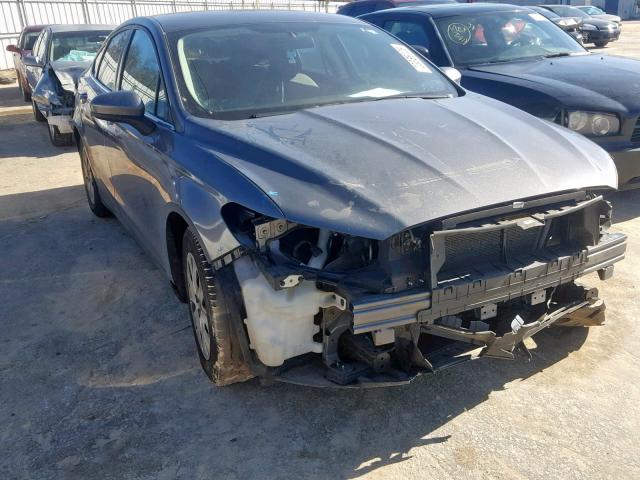 3FA6P0G75ER372469 - 2014 FORD FUSION S GRAY photo 1