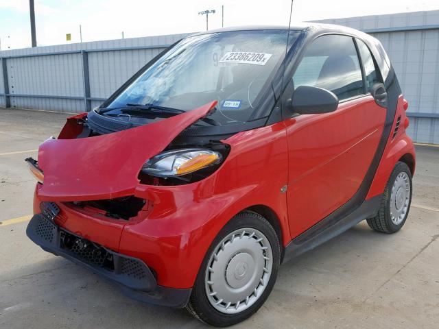 WMEEJ3BA7EK777492 - 2014 SMART FORTWO PUR RED photo 2