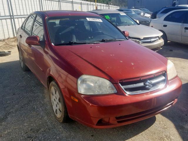 KL5JD56Z96K253395 - 2006 SUZUKI FORENZA BURGUNDY photo 1