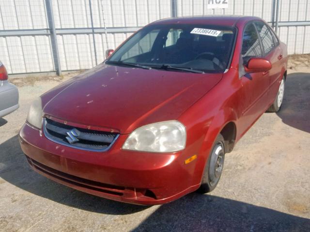 KL5JD56Z96K253395 - 2006 SUZUKI FORENZA BURGUNDY photo 2