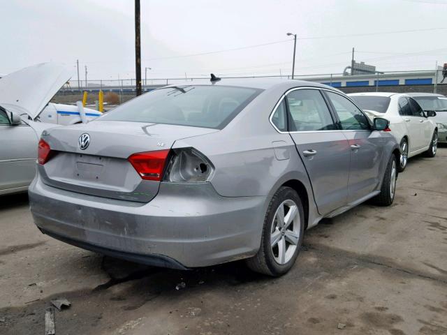 1VWBH7A30DC121146 - 2013 VOLKSWAGEN PASSAT SE GRAY photo 4