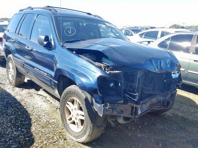 1J4GX48S04C293727 - 2004 JEEP GRAND CHER BLUE photo 1