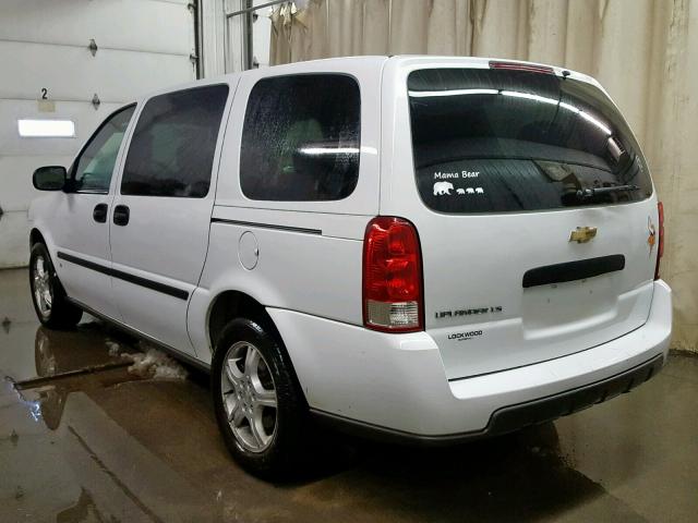 1GNDV23127D119567 - 2007 CHEVROLET UPLANDER L თეთრი ფოტო 3