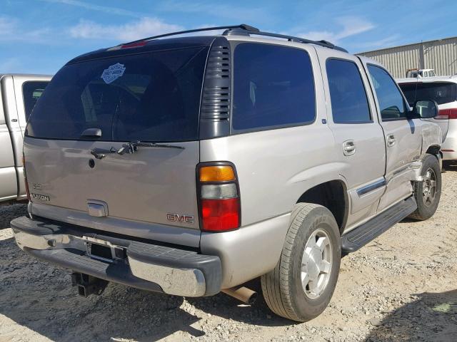 1GKEC13T85R251686 - 2005 GMC YUKON SILVER photo 4