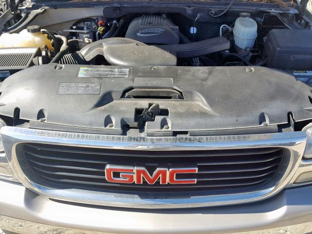 1GKEC13T85R251686 - 2005 GMC YUKON SILVER photo 7