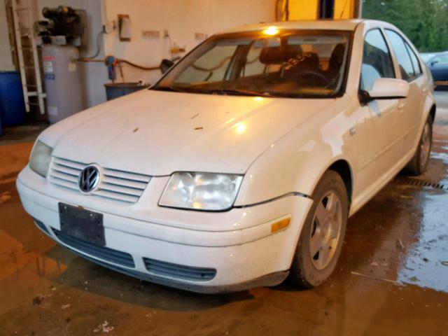 3VWSE69M12M014165 - 2002 VOLKSWAGEN JETTA GLS WHITE photo 2