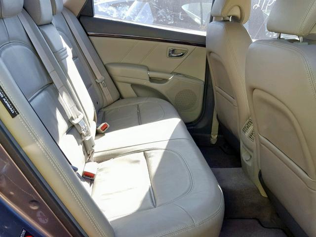 KMHFC4DD9BA533348 - 2011 HYUNDAI AZERA GLS GRAY photo 6