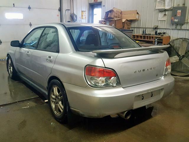 JF1GD29654G501457 - 2004 SUBARU IMPREZA WR SILVER photo 3