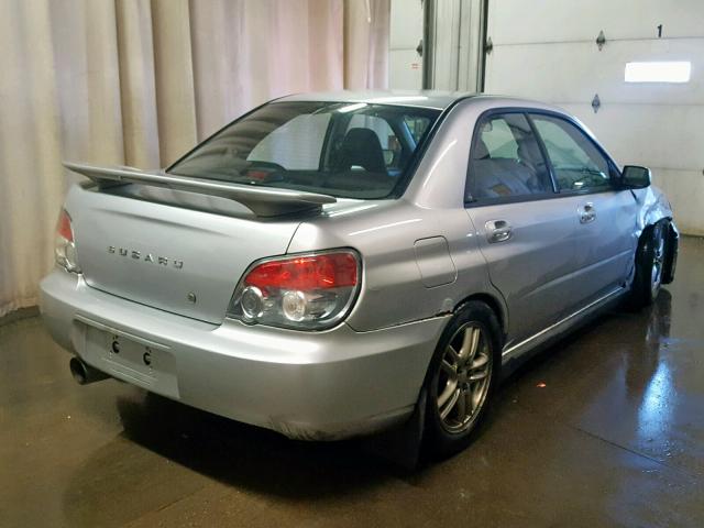 JF1GD29654G501457 - 2004 SUBARU IMPREZA WR SILVER photo 4