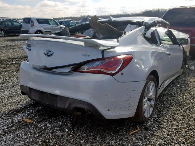 KMHHT6KD6DU099530 - 2013 HYUNDAI GENESIS CO WHITE photo 4