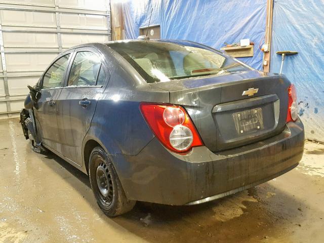 1G1JA5SG6G4106909 - 2016 CHEVROLET SONIC LS GRAY photo 3