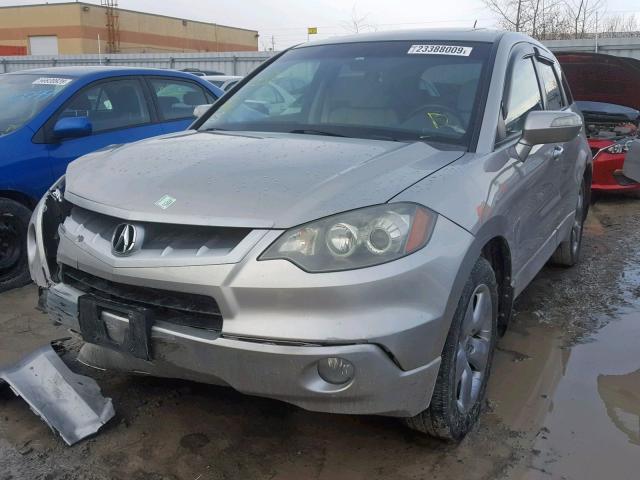 5J8TB18289A802114 - 2009 ACURA RDX SILVER photo 2