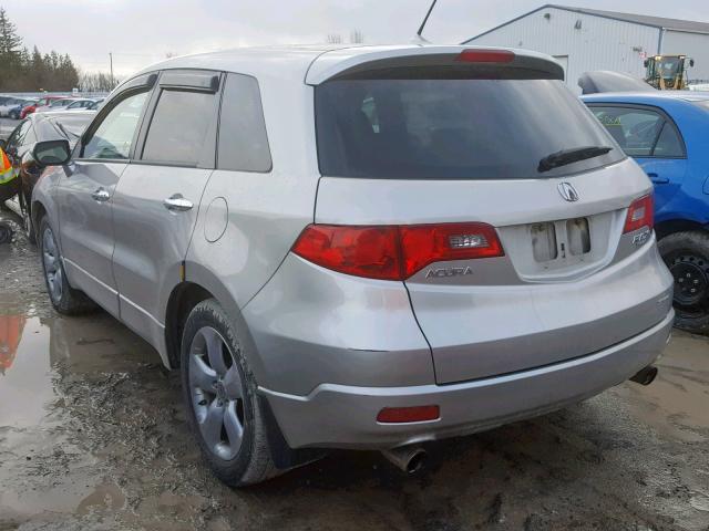 5J8TB18289A802114 - 2009 ACURA RDX SILVER photo 3