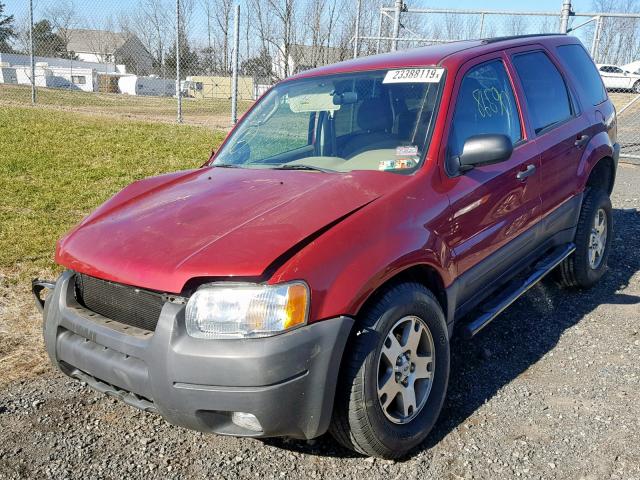 1FMYU93184KA24469 - 2004 FORD ESCAPE XLT RED photo 2