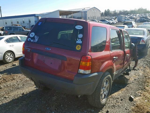 1FMYU93184KA24469 - 2004 FORD ESCAPE XLT RED photo 4