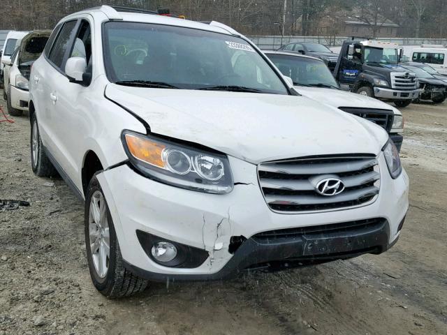 5XYZHDAG6CG135243 - 2012 HYUNDAI SANTA FE S WHITE photo 1