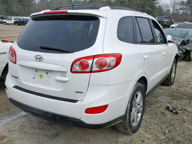 5XYZHDAG6CG135243 - 2012 HYUNDAI SANTA FE S WHITE photo 4