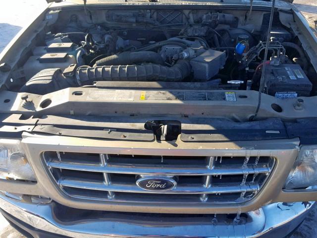 1FTYR14V21TA77263 - 2001 FORD RANGER SUP BROWN photo 7