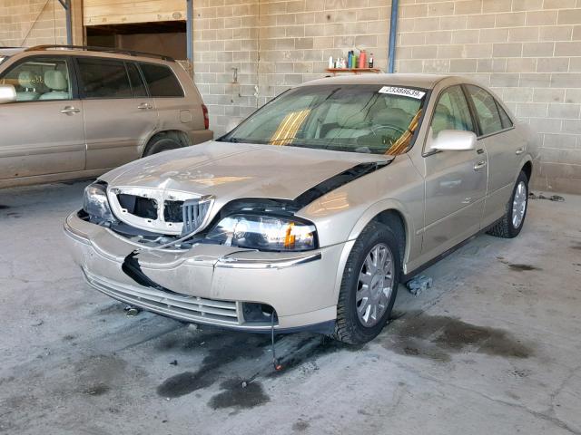 1LNHM86S15Y635618 - 2005 LINCOLN LS GOLD photo 2