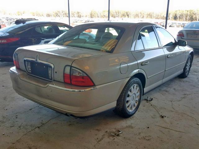 1LNHM86S15Y635618 - 2005 LINCOLN LS GOLD photo 4