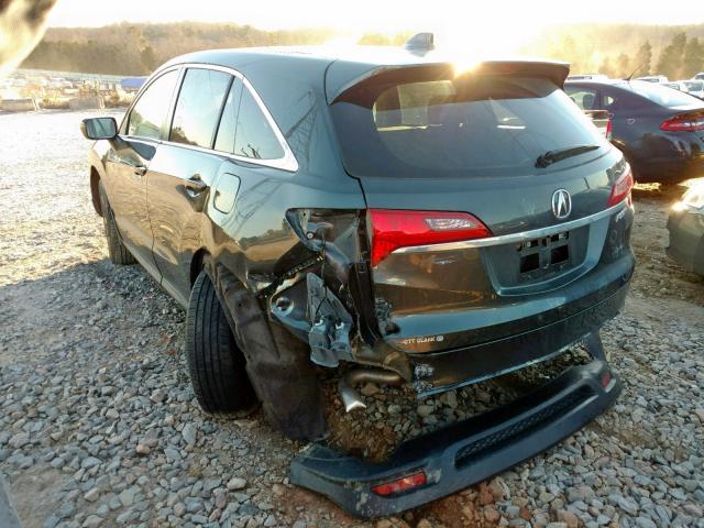 5J8TB3H35EL011655 - 2014 ACURA RDX BASE GRAY photo 3