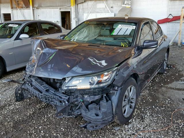 1HGCR2F31FA061278 - 2015 HONDA ACCORD LX CHARCOAL photo 2