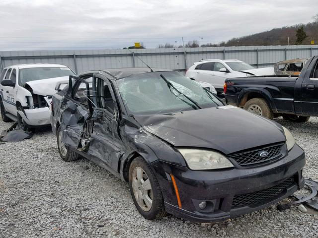 1FAFP34N07W136011 - 2007 FORD FOCUS ZX4 BLACK photo 1