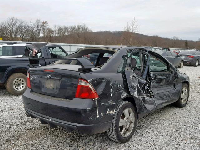 1FAFP34N07W136011 - 2007 FORD FOCUS ZX4 BLACK photo 4