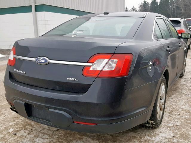 1FAHP2EW6BG101289 - 2011 FORD TAURUS SEL GRAY photo 4