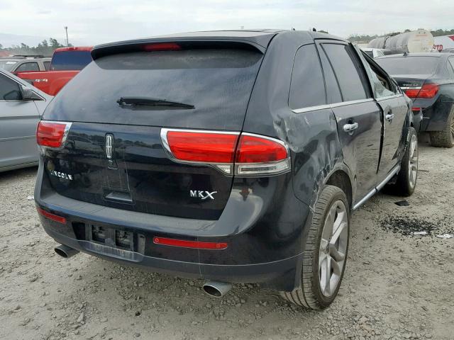 2LMDJ6JK0DBL37967 - 2013 LINCOLN MKX BLACK photo 4