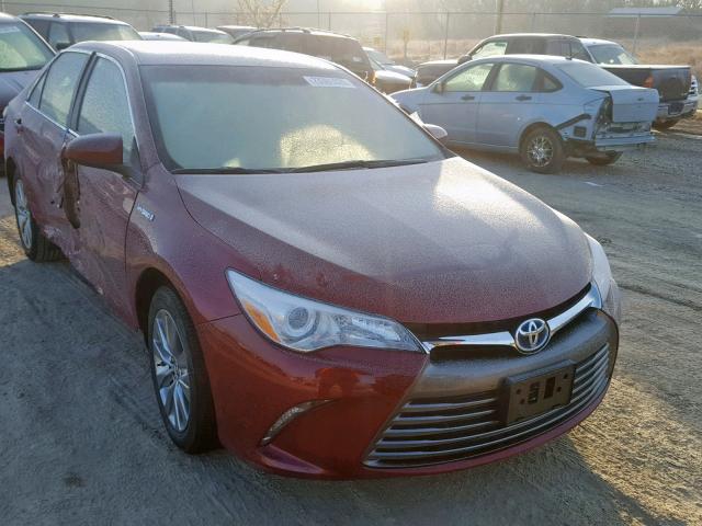 4T1BD1FK7FU172941 - 2015 TOYOTA CAMRY HYBR RED photo 1